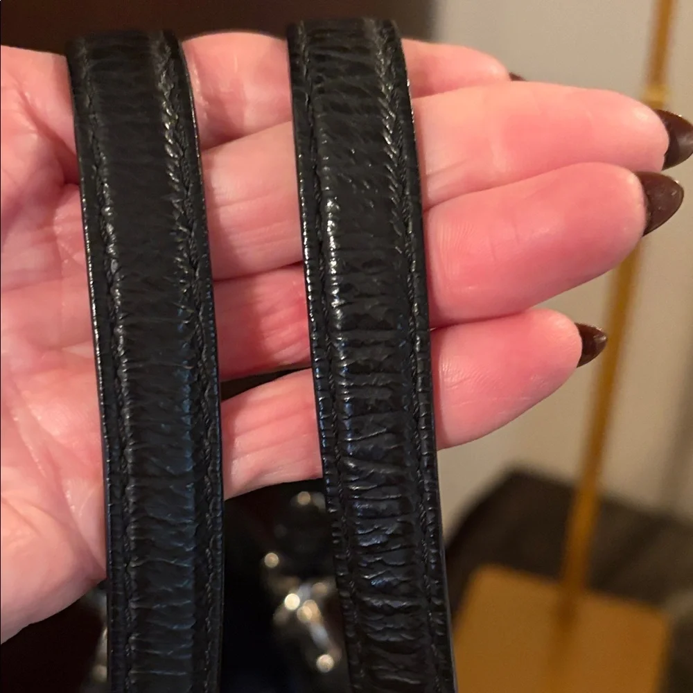 Coach Black Leather Hobo Bag J0971-14509 - Picture 8 of 13